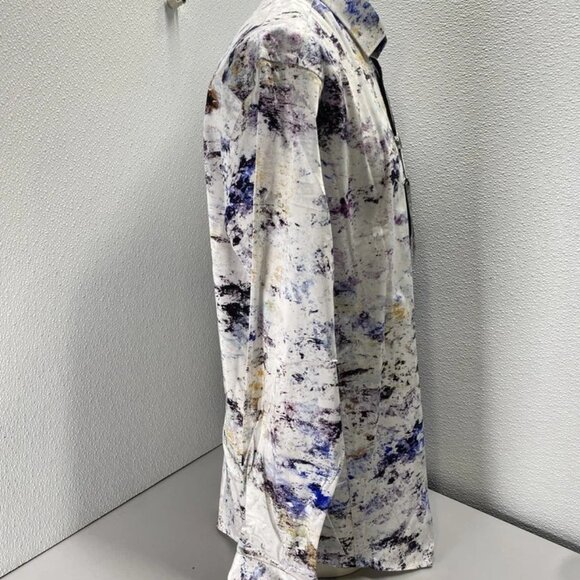 Au Noir Men’s Magnani Long Sleeve Button-Up Shirt Size 4XL White - Picture 5 of 15